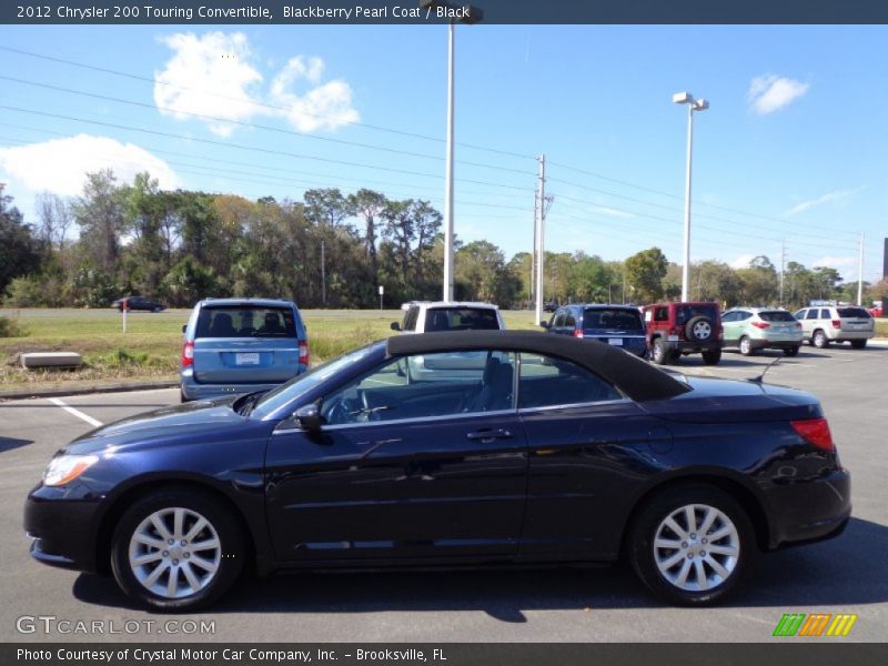 Blackberry Pearl Coat / Black 2012 Chrysler 200 Touring Convertible