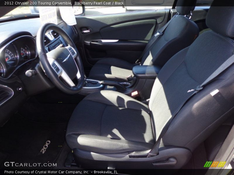 Blackberry Pearl Coat / Black 2012 Chrysler 200 Touring Convertible