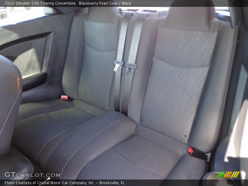 Blackberry Pearl Coat / Black 2012 Chrysler 200 Touring Convertible