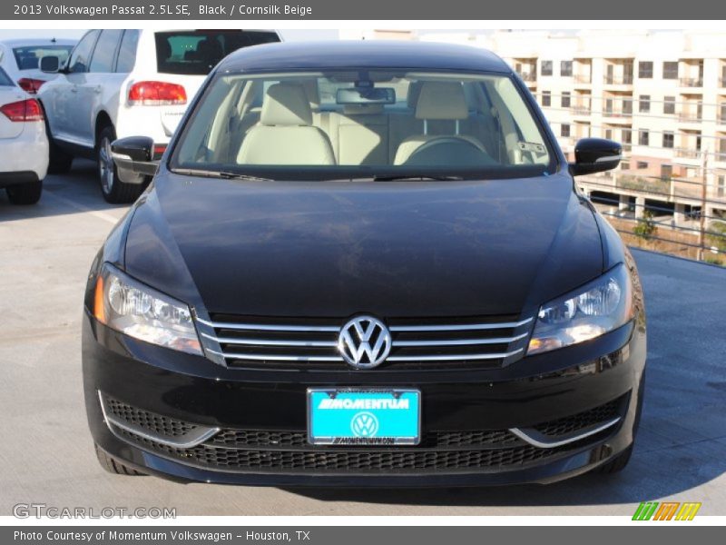 Black / Cornsilk Beige 2013 Volkswagen Passat 2.5L SE