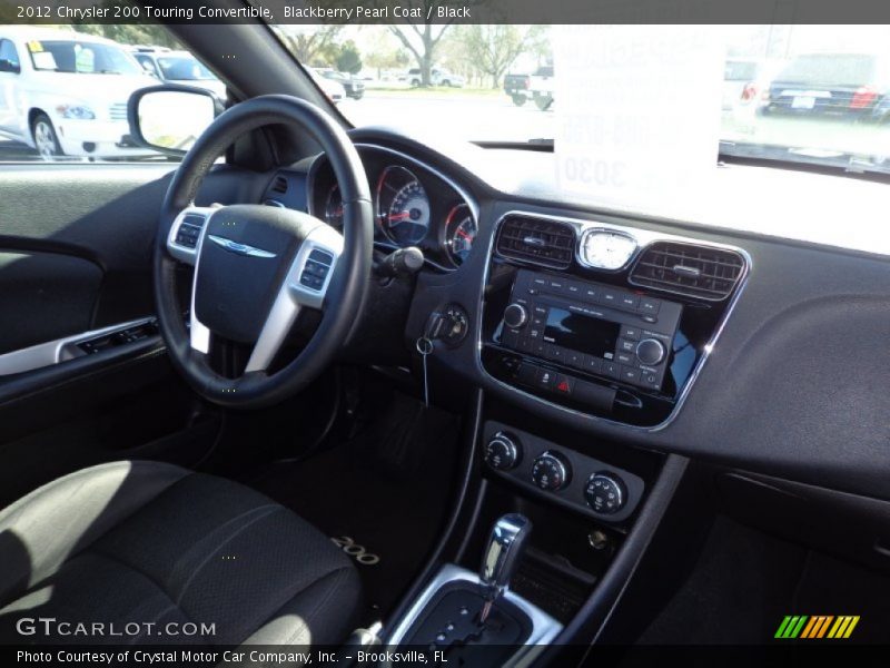 Blackberry Pearl Coat / Black 2012 Chrysler 200 Touring Convertible