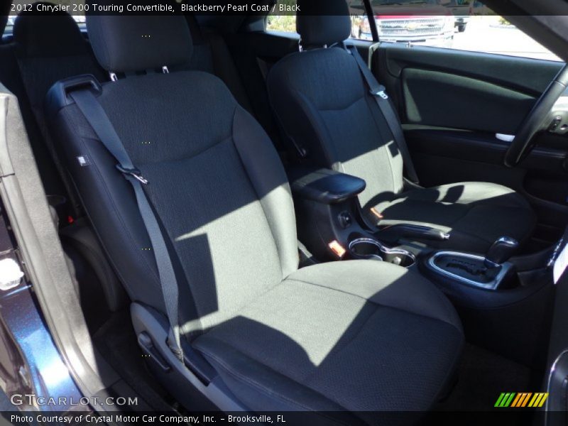 Blackberry Pearl Coat / Black 2012 Chrysler 200 Touring Convertible