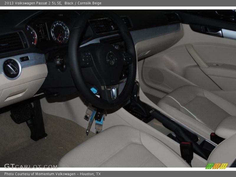 Black / Cornsilk Beige 2013 Volkswagen Passat 2.5L SE