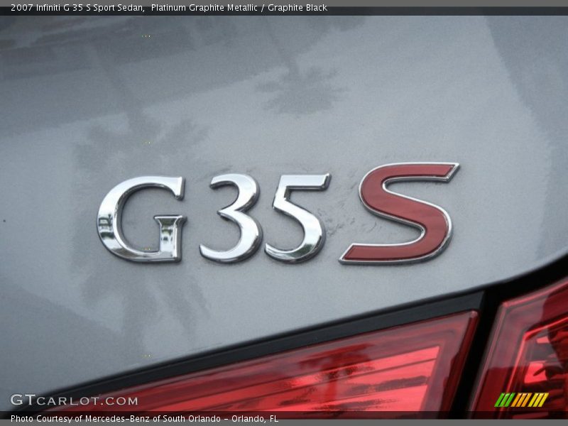 Platinum Graphite Metallic / Graphite Black 2007 Infiniti G 35 S Sport Sedan