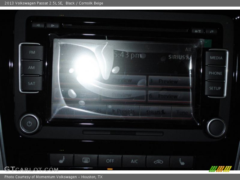 Black / Cornsilk Beige 2013 Volkswagen Passat 2.5L SE