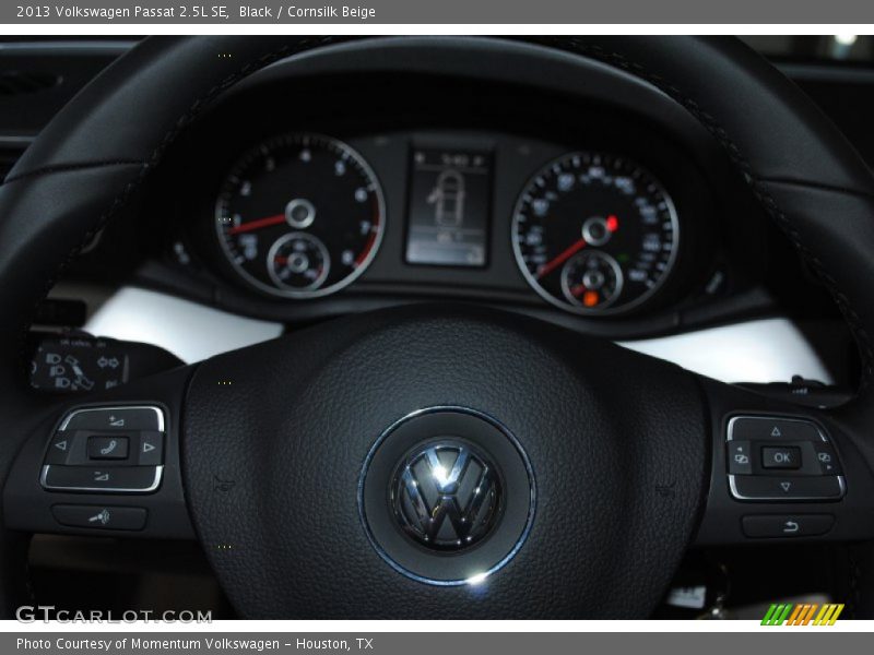 Black / Cornsilk Beige 2013 Volkswagen Passat 2.5L SE