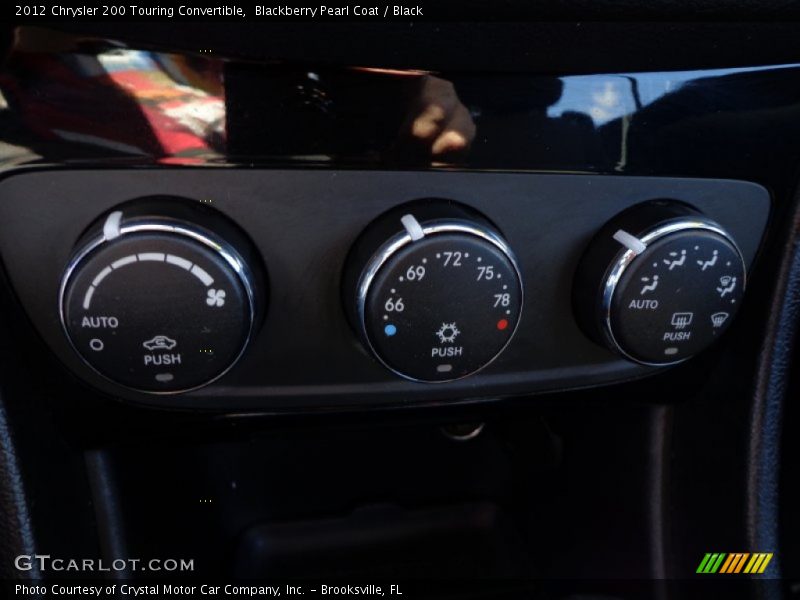 Blackberry Pearl Coat / Black 2012 Chrysler 200 Touring Convertible