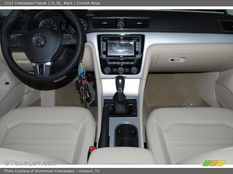 Black / Cornsilk Beige 2013 Volkswagen Passat 2.5L SE