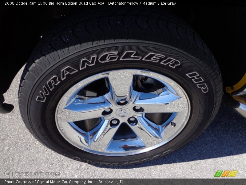 Detonator Yellow / Medium Slate Gray 2008 Dodge Ram 1500 Big Horn Edition Quad Cab 4x4