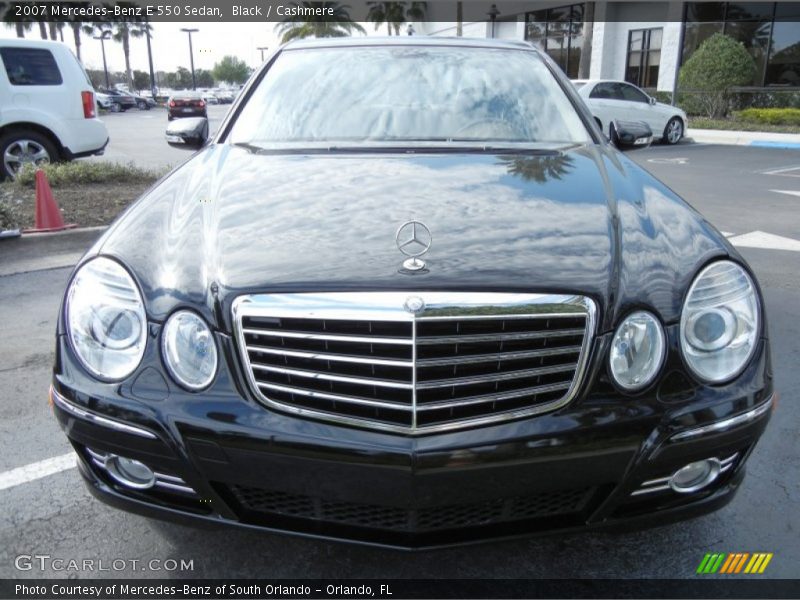 Black / Cashmere 2007 Mercedes-Benz E 550 Sedan