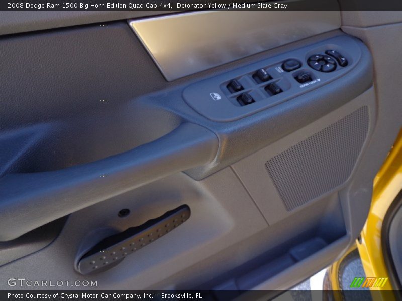 Detonator Yellow / Medium Slate Gray 2008 Dodge Ram 1500 Big Horn Edition Quad Cab 4x4