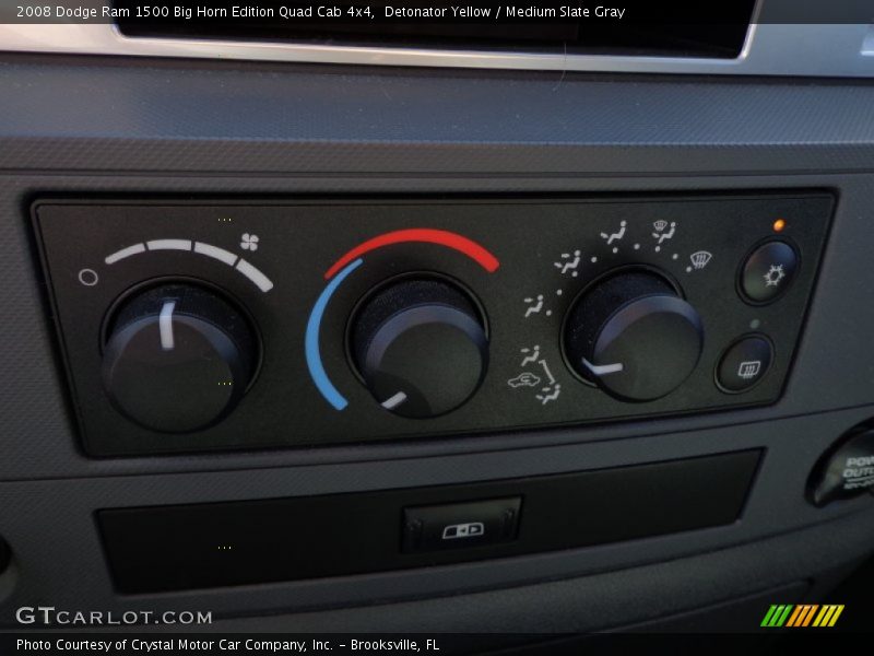 Detonator Yellow / Medium Slate Gray 2008 Dodge Ram 1500 Big Horn Edition Quad Cab 4x4
