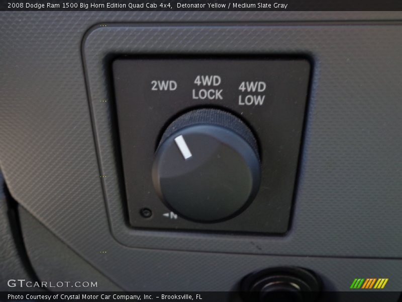 Detonator Yellow / Medium Slate Gray 2008 Dodge Ram 1500 Big Horn Edition Quad Cab 4x4