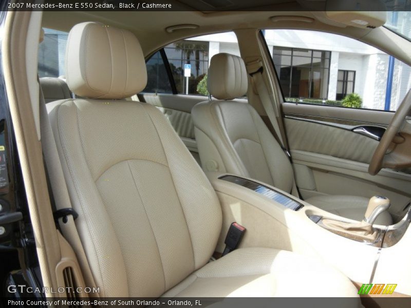 Black / Cashmere 2007 Mercedes-Benz E 550 Sedan