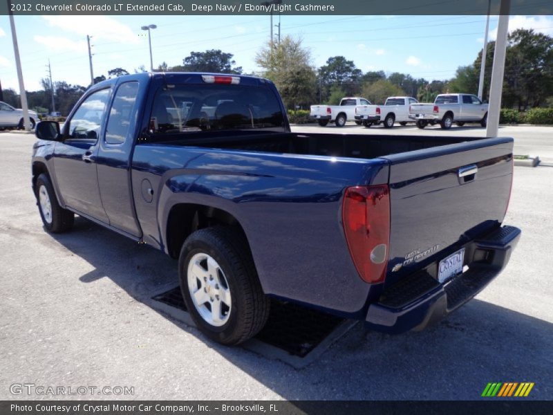 Deep Navy / Ebony/Light Cashmere 2012 Chevrolet Colorado LT Extended Cab