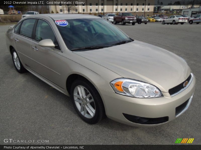 Gold Mist Metallic / Ebony 2012 Chevrolet Impala LTZ