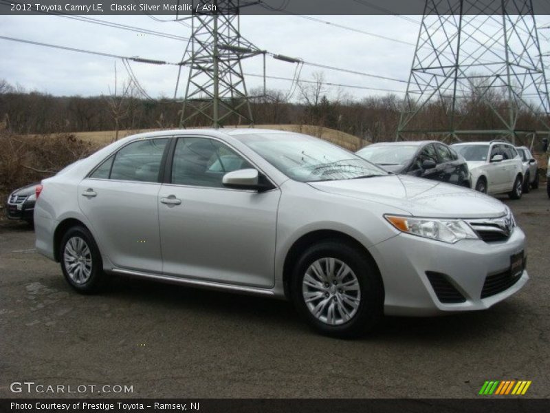 Classic Silver Metallic / Ash 2012 Toyota Camry LE