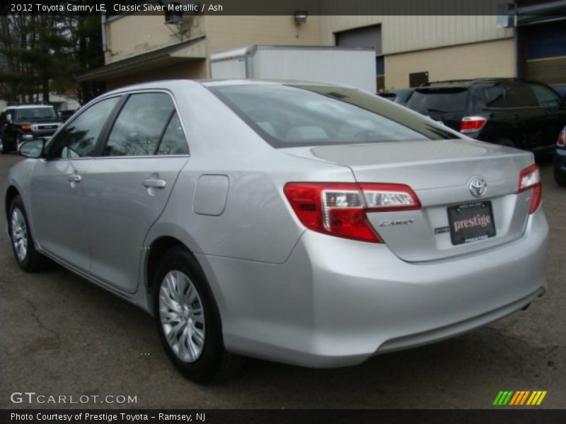Classic Silver Metallic / Ash 2012 Toyota Camry LE