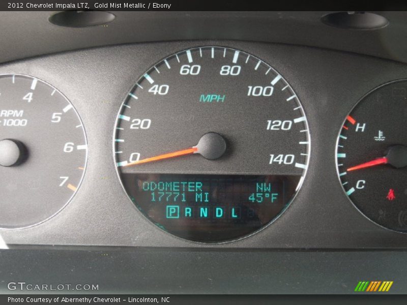 Gold Mist Metallic / Ebony 2012 Chevrolet Impala LTZ