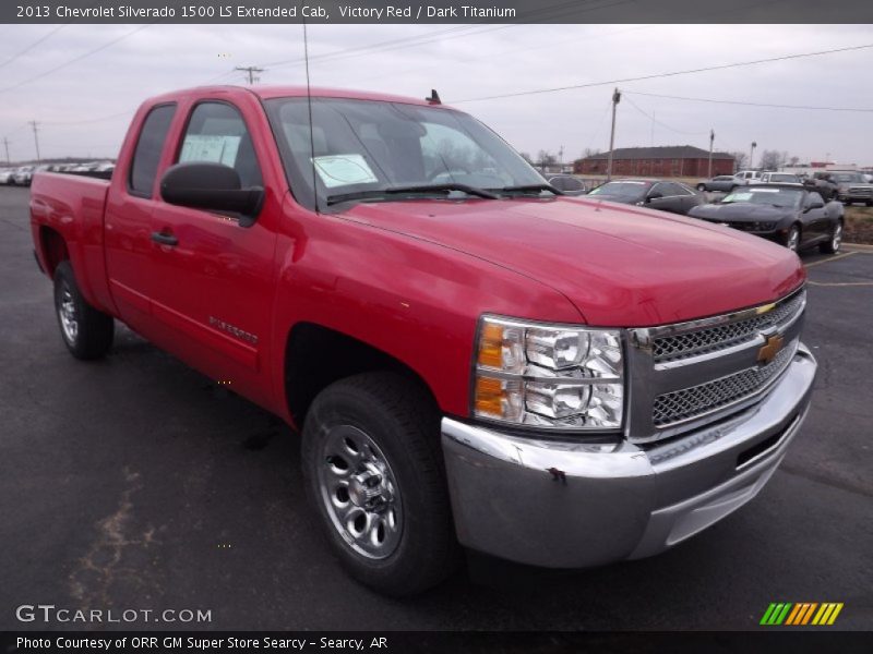 Victory Red / Dark Titanium 2013 Chevrolet Silverado 1500 LS Extended Cab
