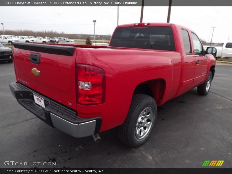 Victory Red / Dark Titanium 2013 Chevrolet Silverado 1500 LS Extended Cab