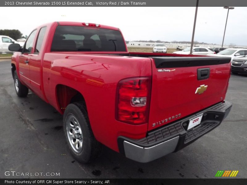 Victory Red / Dark Titanium 2013 Chevrolet Silverado 1500 LS Extended Cab