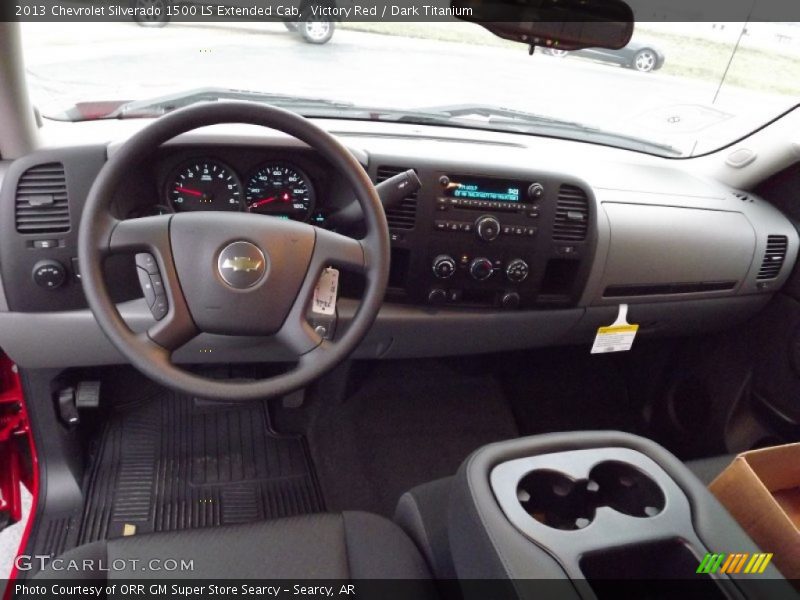 Victory Red / Dark Titanium 2013 Chevrolet Silverado 1500 LS Extended Cab