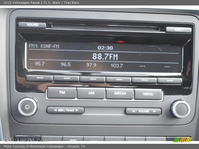 Black / Titan Black 2013 Volkswagen Passat 2.5L S