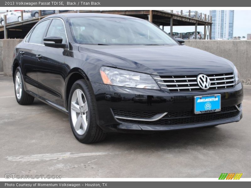 Black / Titan Black 2013 Volkswagen Passat TDI SE