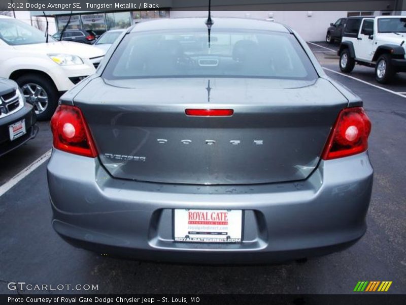 Tungsten Metallic / Black 2012 Dodge Avenger SE