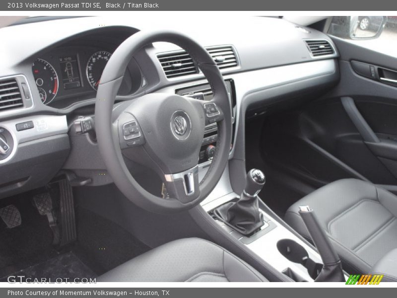 Black / Titan Black 2013 Volkswagen Passat TDI SE