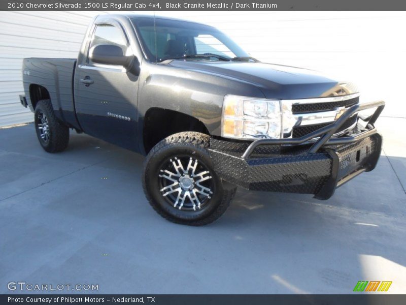 Black Granite Metallic / Dark Titanium 2010 Chevrolet Silverado 1500 LS Regular Cab 4x4