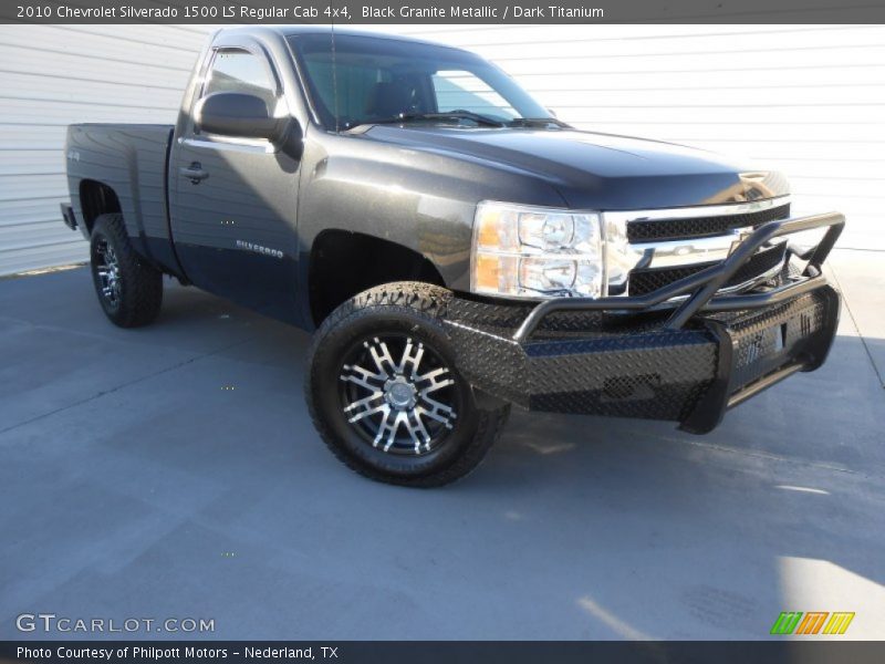 Black Granite Metallic / Dark Titanium 2010 Chevrolet Silverado 1500 LS Regular Cab 4x4