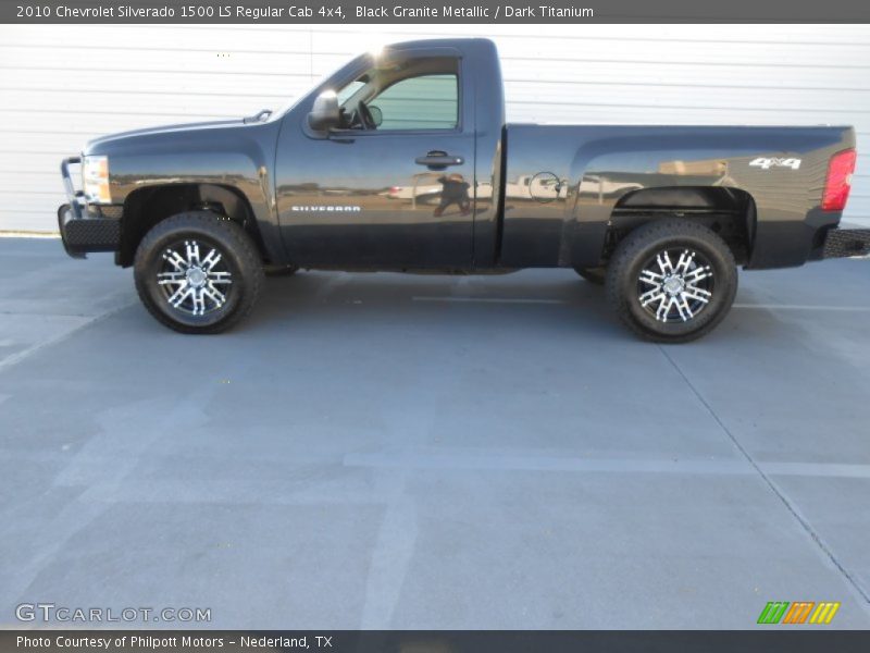 Black Granite Metallic / Dark Titanium 2010 Chevrolet Silverado 1500 LS Regular Cab 4x4