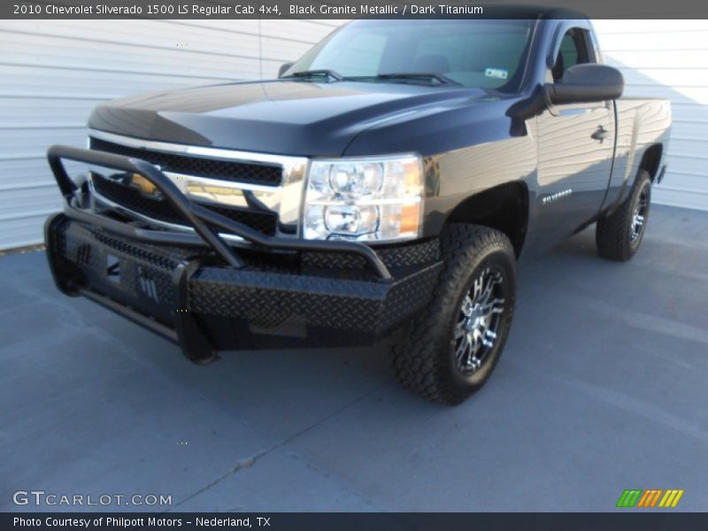 Black Granite Metallic / Dark Titanium 2010 Chevrolet Silverado 1500 LS Regular Cab 4x4
