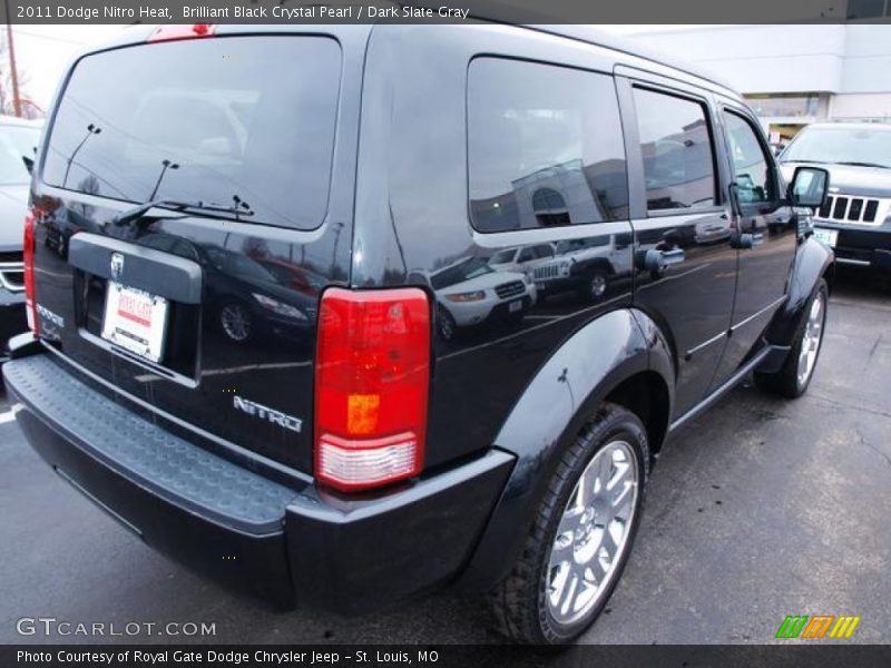 Brilliant Black Crystal Pearl / Dark Slate Gray 2011 Dodge Nitro Heat
