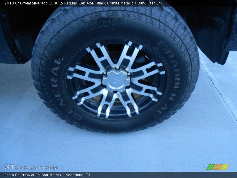 Black Granite Metallic / Dark Titanium 2010 Chevrolet Silverado 1500 LS Regular Cab 4x4