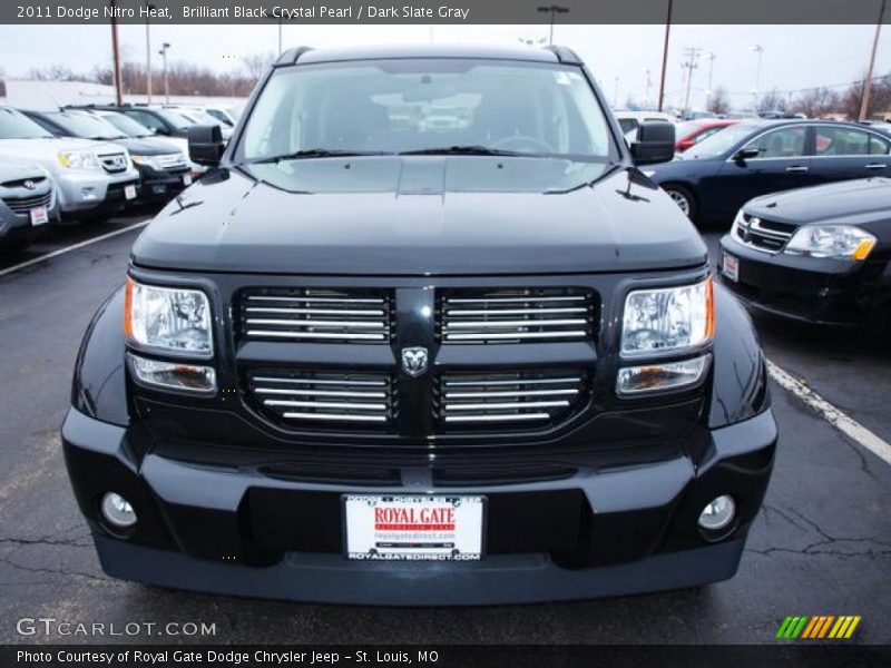 Brilliant Black Crystal Pearl / Dark Slate Gray 2011 Dodge Nitro Heat