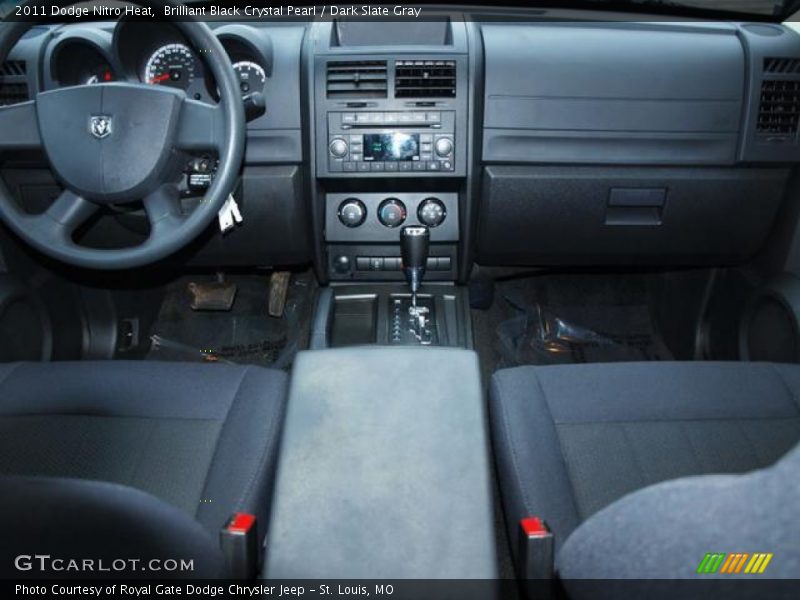 Brilliant Black Crystal Pearl / Dark Slate Gray 2011 Dodge Nitro Heat