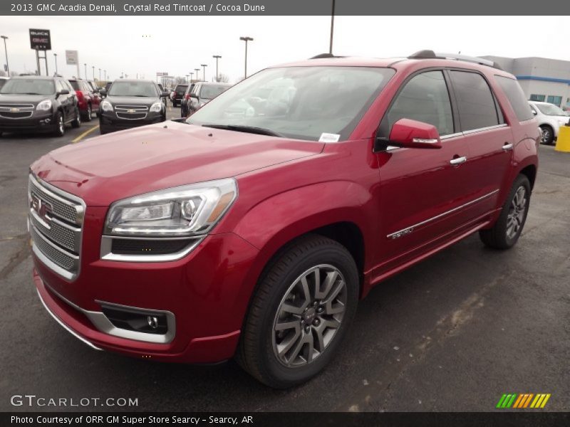 Crystal Red Tintcoat / Cocoa Dune 2013 GMC Acadia Denali