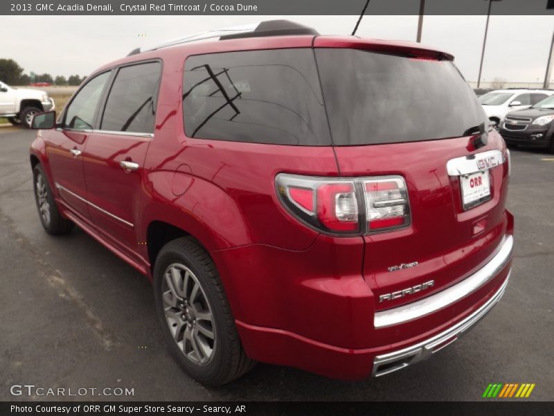 Crystal Red Tintcoat / Cocoa Dune 2013 GMC Acadia Denali