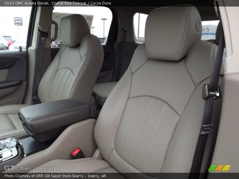 Front Seat of 2013 Acadia Denali