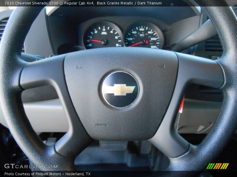 Black Granite Metallic / Dark Titanium 2010 Chevrolet Silverado 1500 LS Regular Cab 4x4