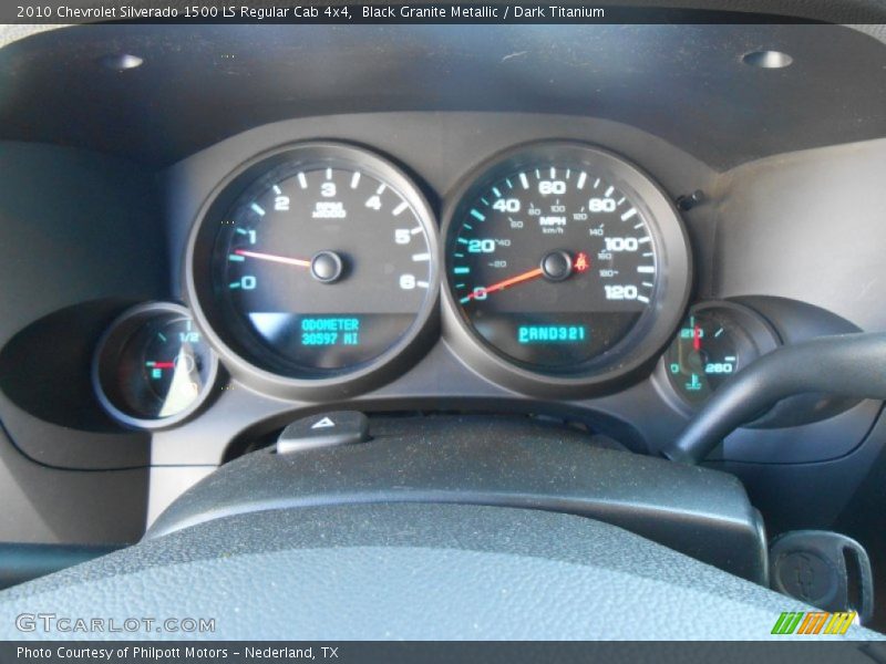 Black Granite Metallic / Dark Titanium 2010 Chevrolet Silverado 1500 LS Regular Cab 4x4