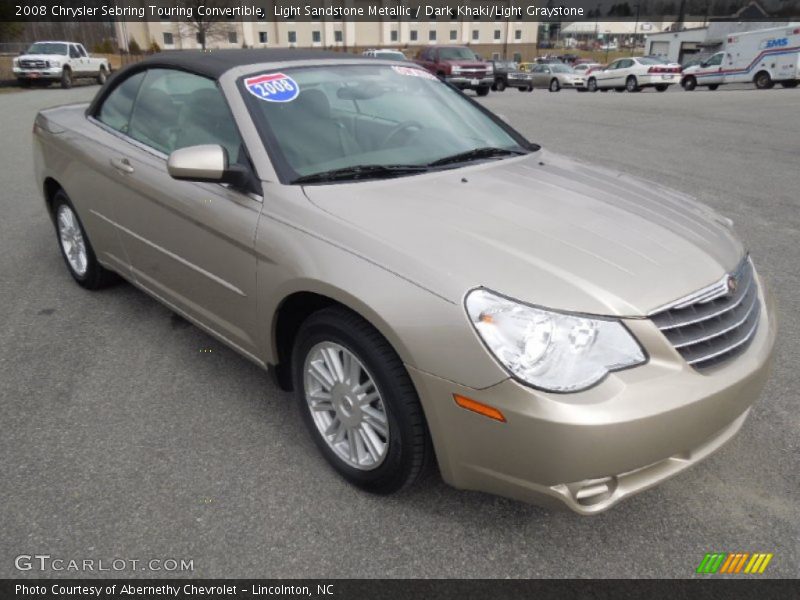 Light Sandstone Metallic / Dark Khaki/Light Graystone 2008 Chrysler Sebring Touring Convertible