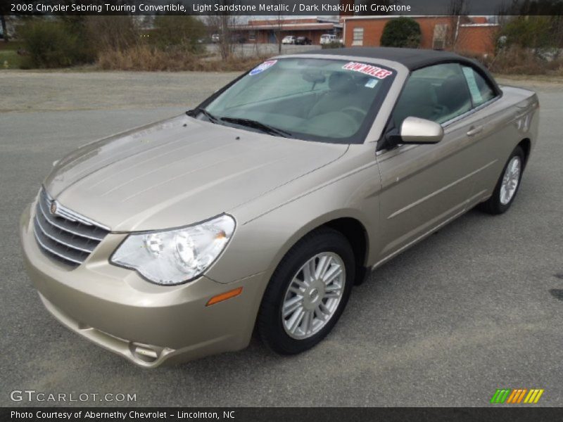 Light Sandstone Metallic / Dark Khaki/Light Graystone 2008 Chrysler Sebring Touring Convertible