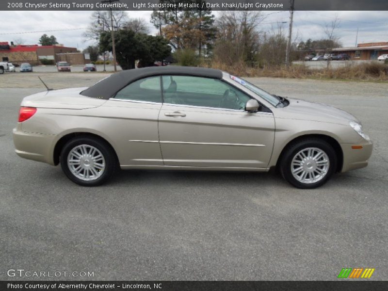 Light Sandstone Metallic / Dark Khaki/Light Graystone 2008 Chrysler Sebring Touring Convertible