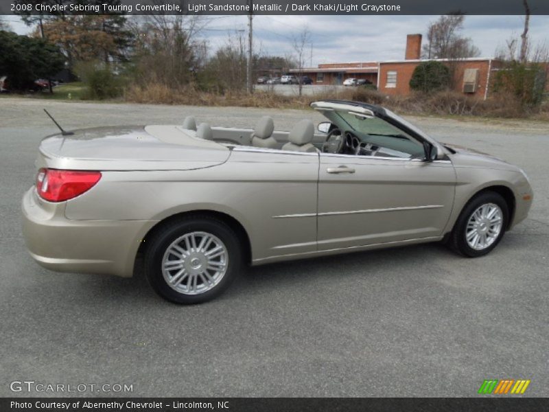 Light Sandstone Metallic / Dark Khaki/Light Graystone 2008 Chrysler Sebring Touring Convertible