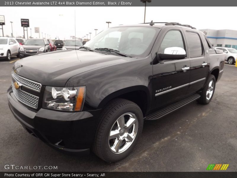 Front 3/4 View of 2013 Avalanche LTZ 4x4 Black Diamond Edition