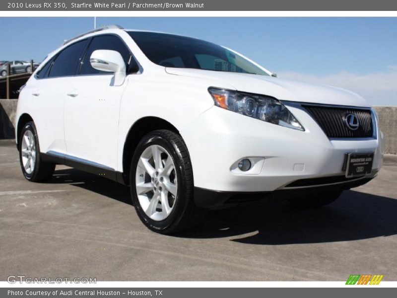 Starfire White Pearl / Parchment/Brown Walnut 2010 Lexus RX 350